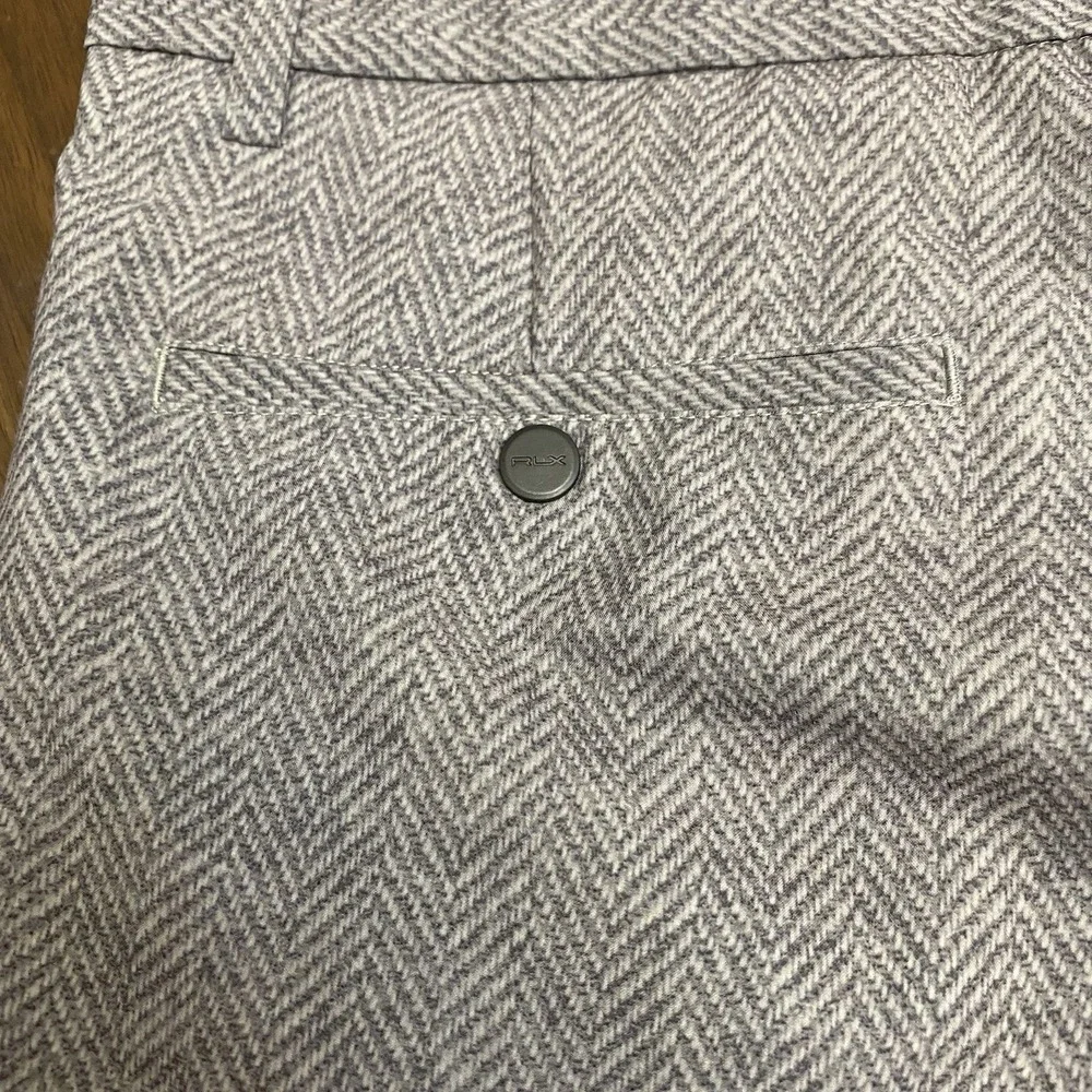 RLX Polo Ralph Lauren Shorts Men 36 Gray Khaki Stretch Classic Fit Chino Golf